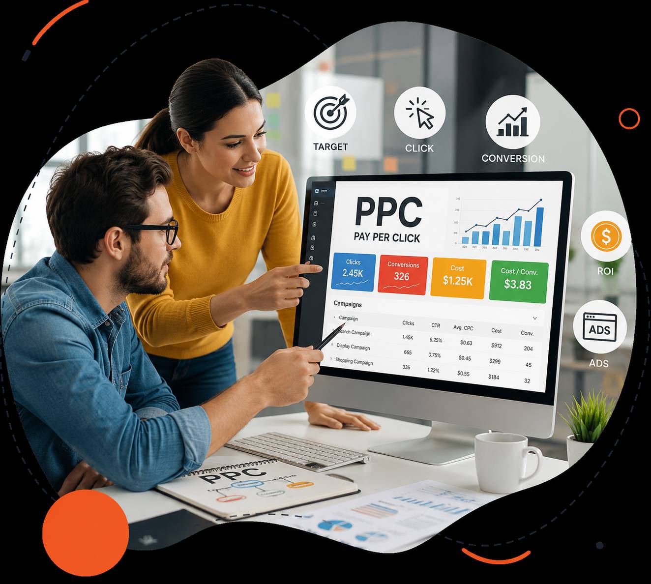 Pay Per Click Campaign Analytics Dashboard